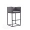 Manhattan Comfort Embassy Barstool in Grey and Black BS018-GY - alternate 1